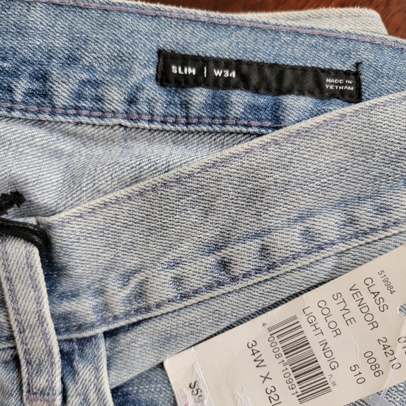 Pacsun Slim Light Indigo Denim Jeans 34x32 - Picture 4 of 4